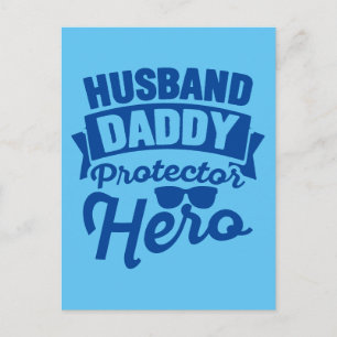 Make. Pappa. Skydda. Hero. Vykort