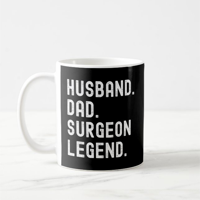Make Pappa Surgeon Legend Fars dag Kaffemugg (Vänster)
