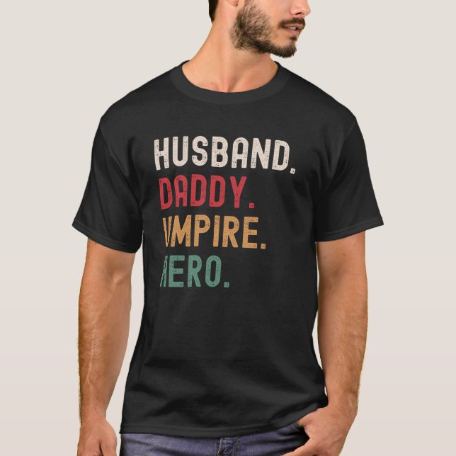 Make pappa Umpire Hero T Shirt (Framsida)