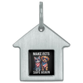 Make Pets Safe Again Funny ID-bricka Husdjur