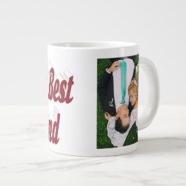 Make Photo med burgundtext Giant Coffee Mugg Jumbo Mugg