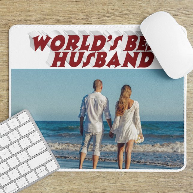 Make Photo med burgundtext Musmatta (Skapare uppladdad)