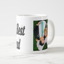 Make Photo med svart text Giant Coffee Mugg Jumbo Mugg