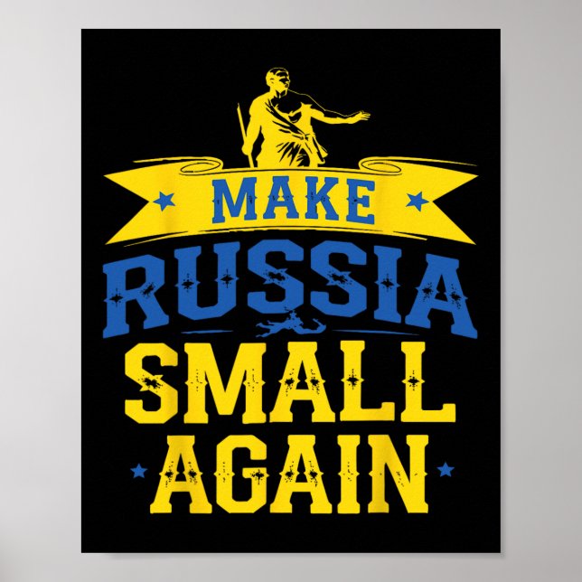Make Russia Small Again – Funny Ukraine-inspired S Poster (Framsidan)