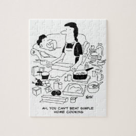 Make säger: "Du kan inte bete dig vid enkel hemkok Pussel