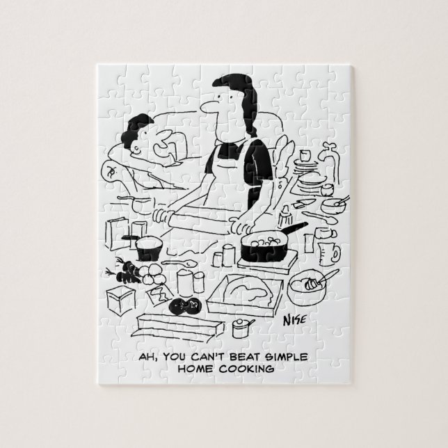 Make säger: "Du kan inte bete dig vid enkel hemkok Pussel (Vertikal)