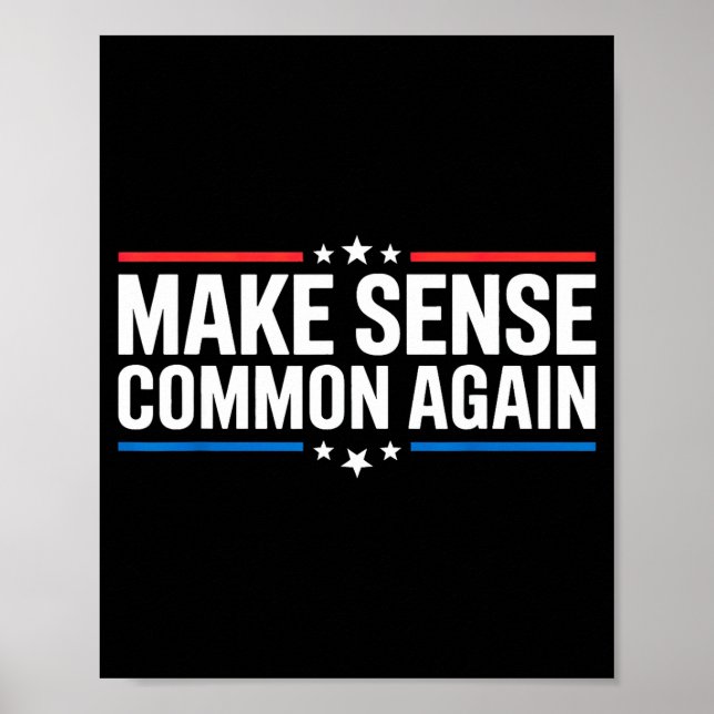 Make Sense Common Again  Poster (Framsidan)