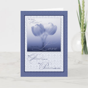 Make Sentimental Kärlek och Romantik Blue Tulips Kort