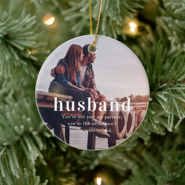 Make | Sentimentalt Foto Minnesgåva Jul Julgransprydnad Keramik (Träd)