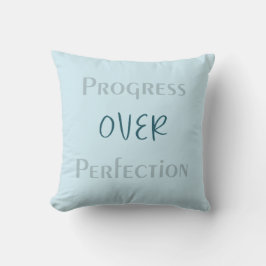 Make Small Progress Daily With Reflective Blue Art Kudde
