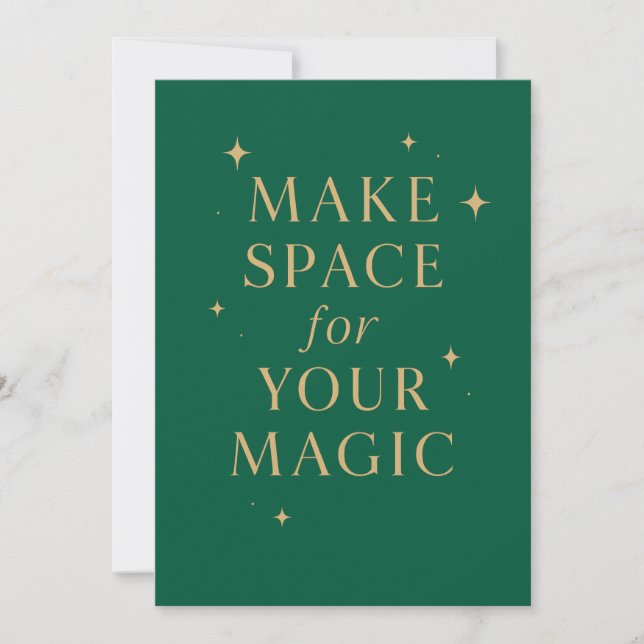 Make Space for Your Magic Inbjudningar (Framsida)