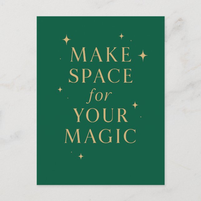 Make Space for Your Magic Vykort (Framsida)