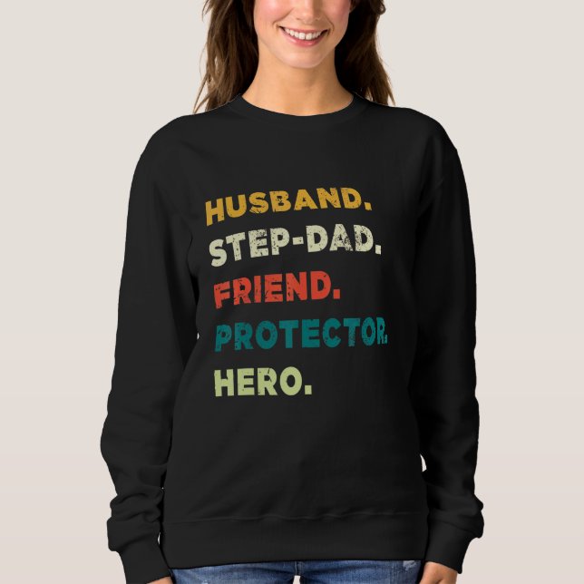 Make Step Pappa Friend Protection Hero Far D T Shirt (Framsida)