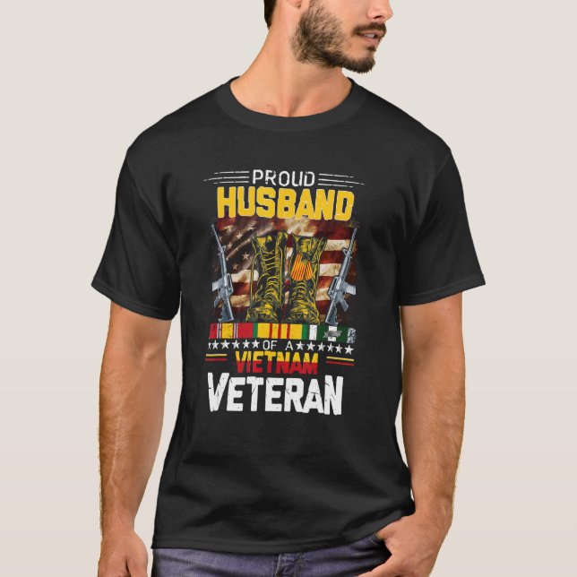 Make stolt över Vietnam Veteran Vietnam Krig Ve T Shirt (Framsida)