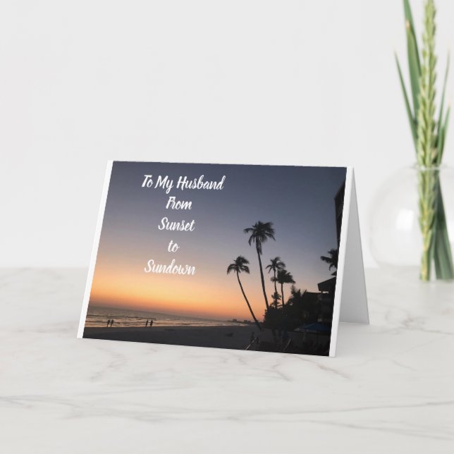 **MAKE** SUNSET TILL SUNDOWN BIRTHDAY WISH CAR KORT (Framsida)