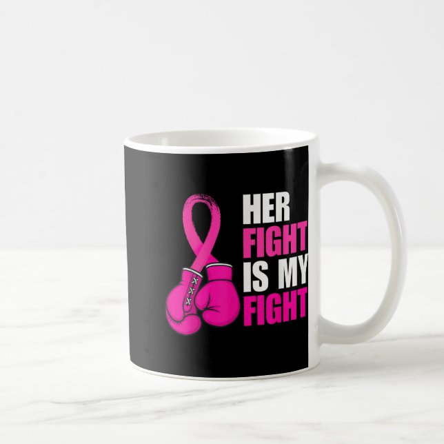 Make Support Squads Breast Cancer Awareness Boy Kaffemugg (Höger)