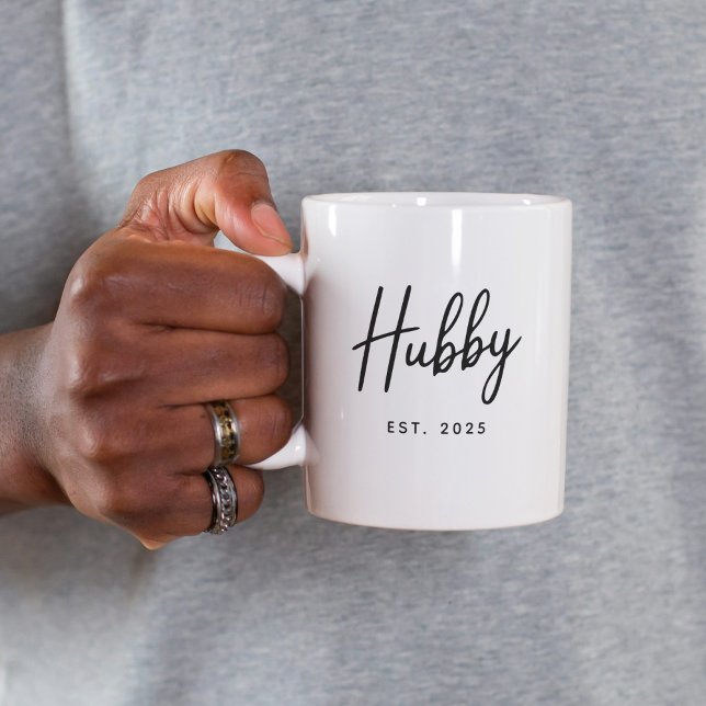 Make Svensk Skript Typografi Etablerat År Kaffemugg (Skapare uppladdad)