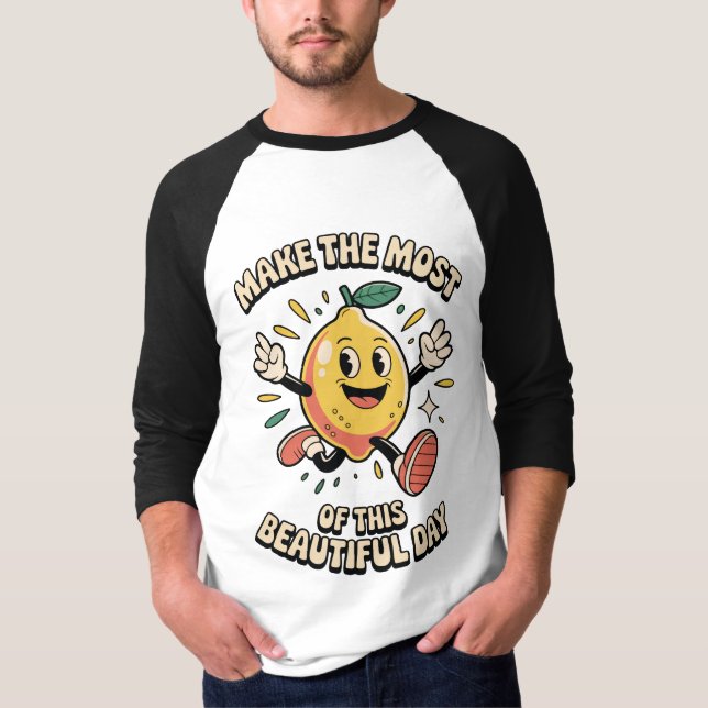 Make the Most – Lemon Power Men's T Shirt (Framsida)