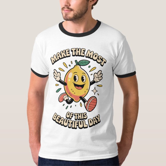 Make the Most – Lemon Power Men's T Shirt (Framsida)