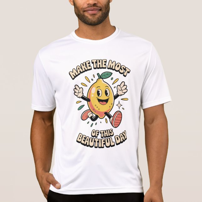 Make the Most – Lemon Power Men's T Shirt (Framsida)