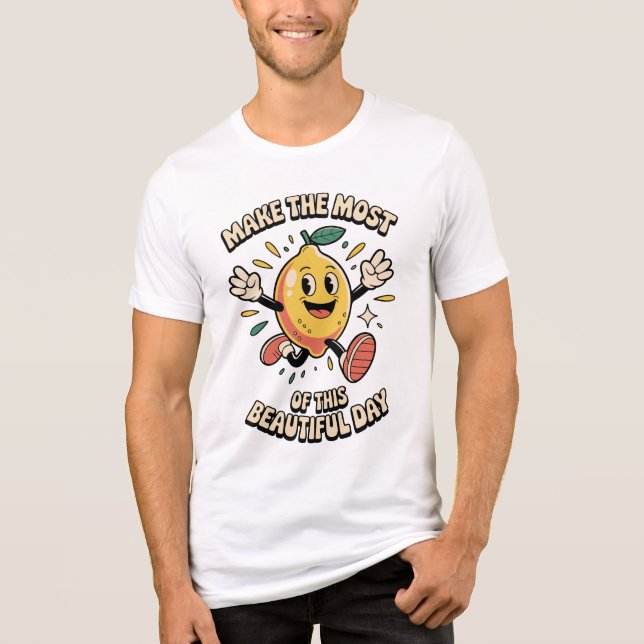 Make the Most – Lemon Power Men's T Shirt (Framsida)