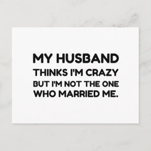 Make Thinks Crazy Married Vykort