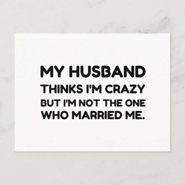 Make Thinks Crazy Married Vykort (Framsida)