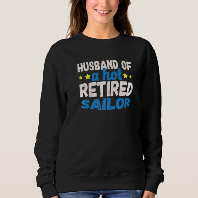 Make till en het pensionerad sjöman   t shirt (Framsida)