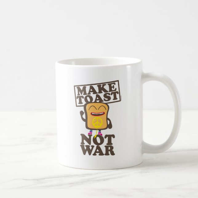 Make Toast not War Kaffemugg (Höger)