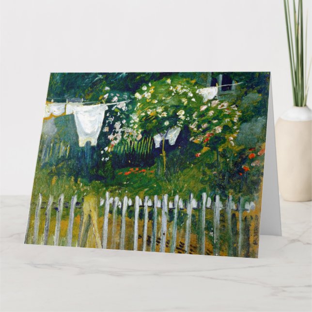 Make - Tvätt i Garden i Kandern Kort (Framsida)