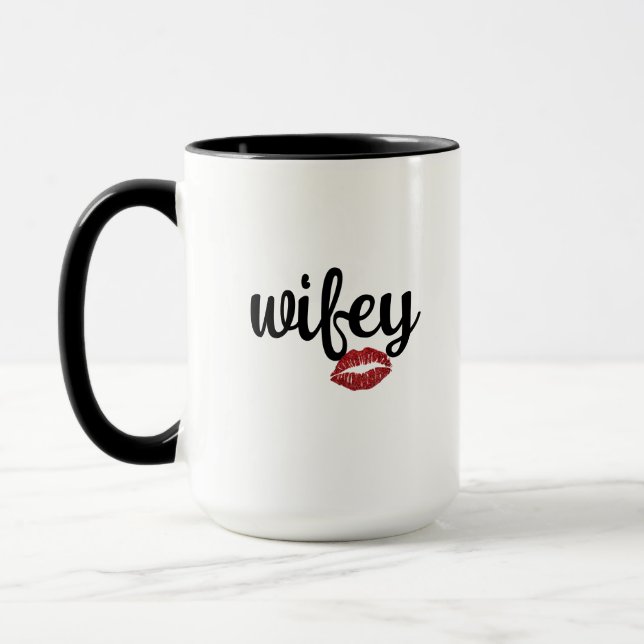 Make-uppmugg - Trendig fru Anpassad kaffe Personli Mugg (Vänster)
