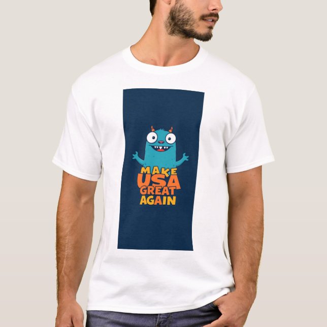 Make USA great again (....in a funny way ! ) T Shirt (Framsida)