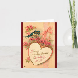 Make Valentine Bluebirds Card Helgkort