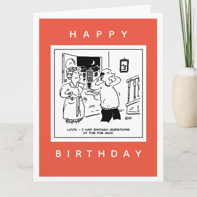 Make vill inte ha frågetecken för Tecknad Kort (Framsida)