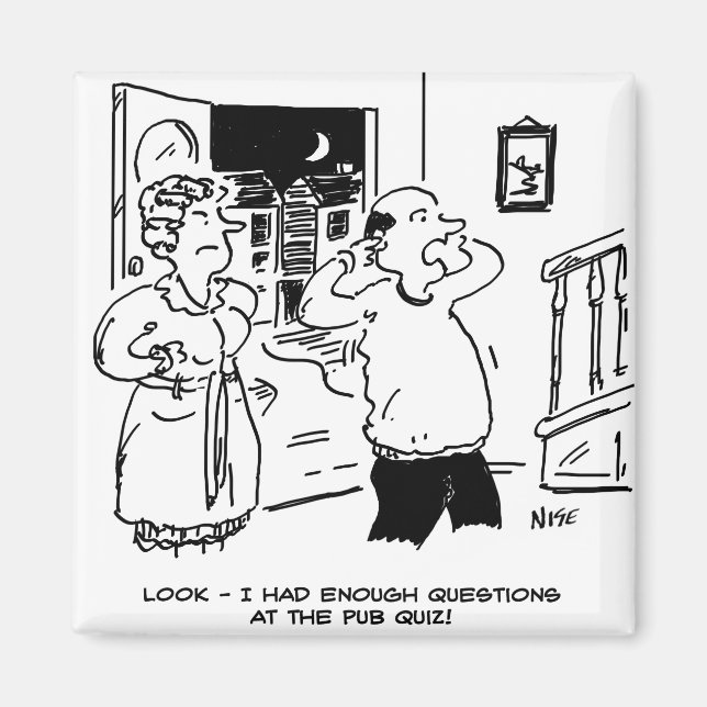 Make vill inte ha frågor magnet (Framsidan)