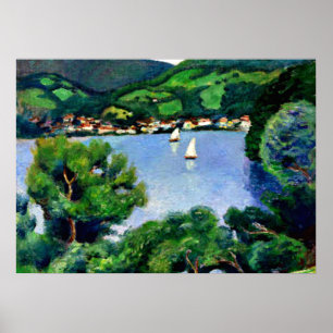 Make - vy över Tegernsee Poster