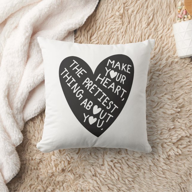 Make your Heart Pretiest thing about you Kudde (Filt)