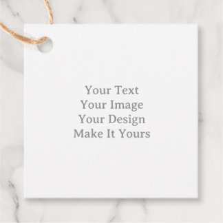 Make Your Own 2" x 2" Square Jute Twine Favor Tags Gåvor Etiketter