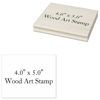 Make Your Own 4.0" x 5.0" Wood Art Stämpel