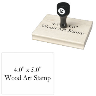 Make Your Own 4.0" x 5.0" Wood Art Stämpel