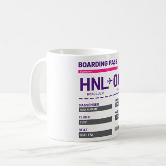 Make Your Own Boarding Pass Mug Kaffemugg