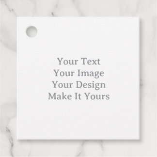 Make Your Own Custom 2" x 2" Square Favor Tags Gåvor Etiketter