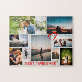 Make Your Own Custom Name LOVE Family Pics Collage Pussel