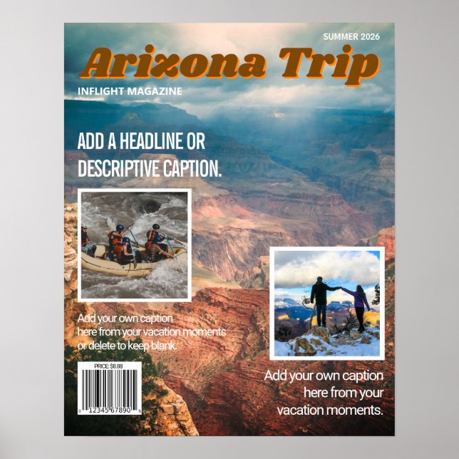 Make Your Own Inflight Magazine Cover Poster (Framsidan)