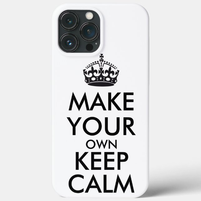 Make your own keep calm - black  (Baksida)