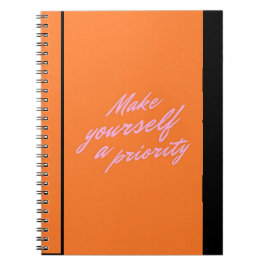 Make Yourself a Priority Self Care Journal Anteckningsbok
