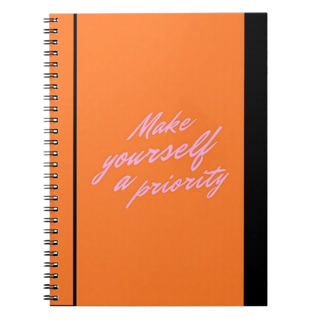 Make Yourself a Priority Self Care Journal Anteckningsbok (Framsidan)