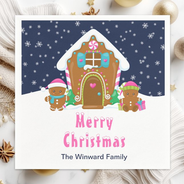 Makebröd som dekorerar Party marinblått och Rosa Pappersservett (Skapare uppladdad)