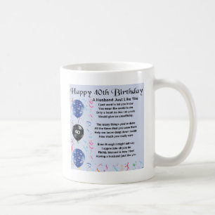 Makedikt - 40th födelsedag kaffemugg