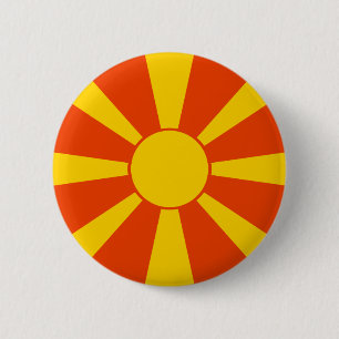 Makedonien flagga knapp